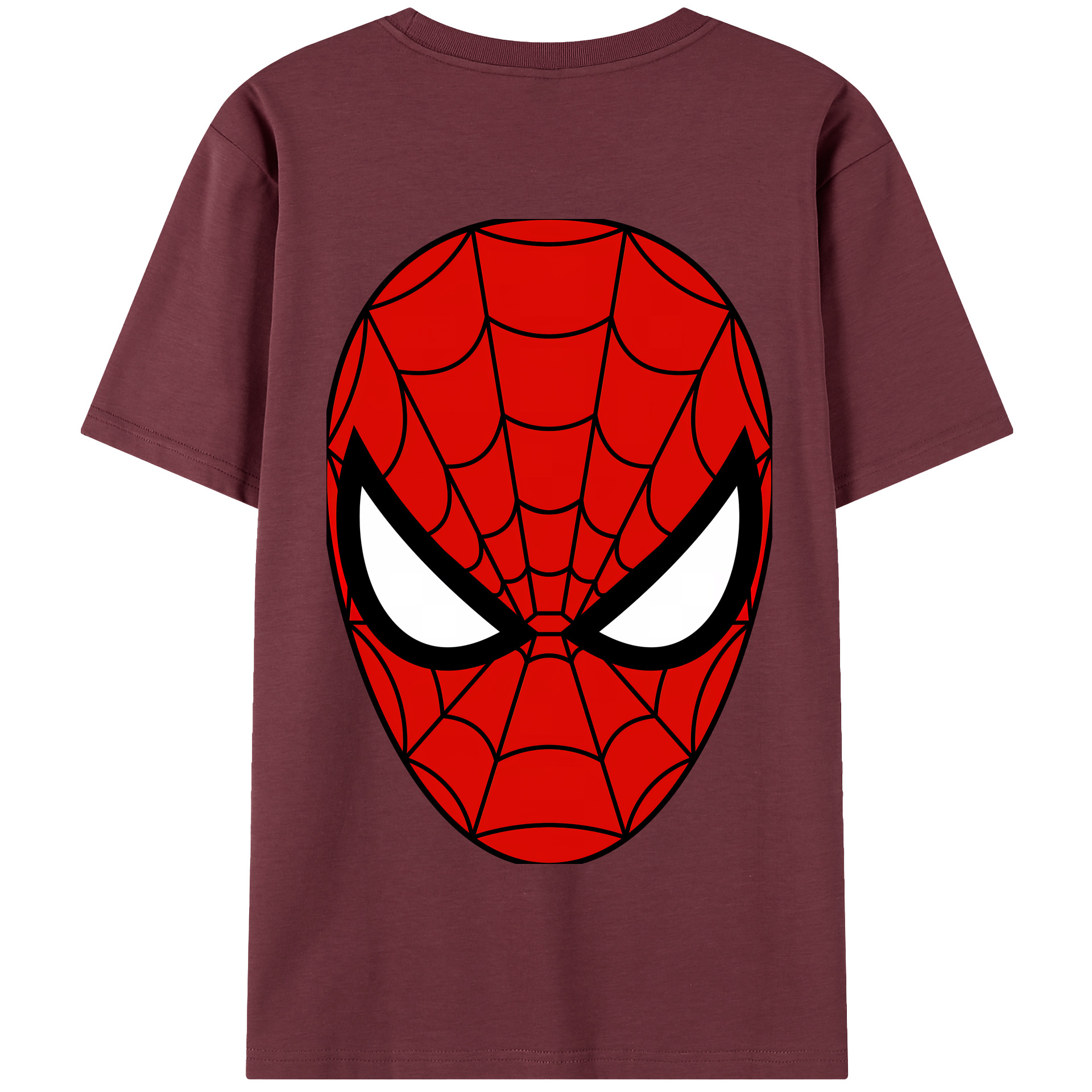 （画像用） Spider Man スパイダーマン 綿100％半袖Tシャツ（背面プリント）